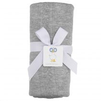 Grey Welcome Baby Knit Blanket