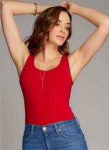 Chili Pepper Bamboo Double Scoop Tank