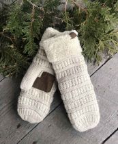 Natural Alpine Cable Mittens
