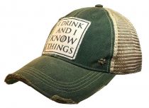 I Drink And I Know Things Distressed Hat