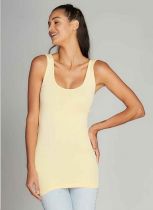 Butter Bamboo Double Scoop Tank