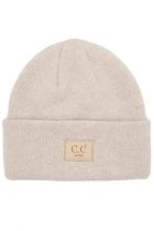 Youth Light Beige Suede Patch  Beanie