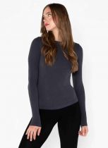 Lead Bamboo Long Sleeve Crew Knit Top