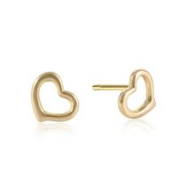 Gold Love Stud Earrings