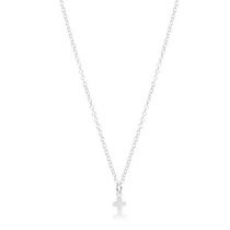 Sterling 16" Signature Cross Charm Necklace
