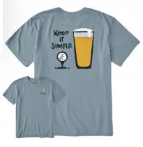 Men's Keep It Simple Golf & Beer Short Crusher Tee