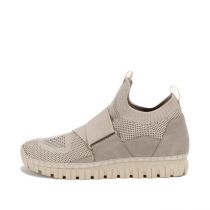 Jacee Taupe Knit Sneaker