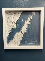 Door County Map Framed Print
