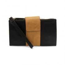 Black + Almond Camryn Colorblock Wallet Crossbody