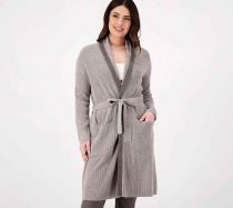 Dove Grey-Mineral Cozychic Ultra Lite Tipped Short Robe