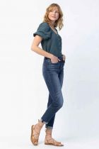 Tara Basic Cuffed Slim Fit Jeans