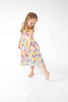 Toddler Painty Bright Floral Twirly Sundress