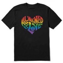 All You Need Is Love Pride Heart Tee