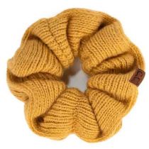 Mustard Sweater Knit Schrunchie