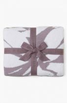 Cozychic Deep Taupe-Pearl Petals Blanket