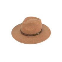 Macy Camel Wide Brim Rancher Hat
