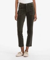 Reese Olive High Rise Corduroy Pant