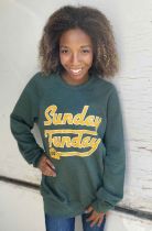 Gb Sunday Funday Graphic Crew  Sweatshirt