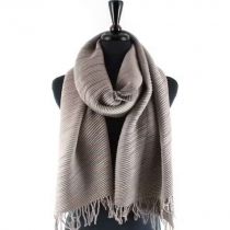 Taupe Pleated Scarf