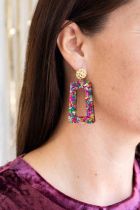 Avery Pink Sparkle Earrings