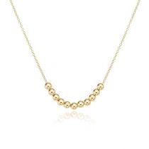 16" Gold Classic Beaded Bliss  Necklace - 2.5mm