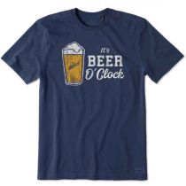 Men's It's Beer O'clock Shirt Sleeve Crusher Tee