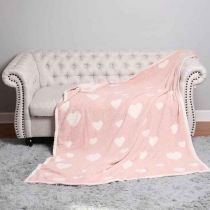 Wrapped Up In Love Luxe Heart  Throw Blanket