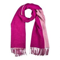 Candy Pink Two Tone Reversible Luxe Scarf