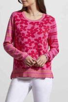 Pink Flower Power Sweater