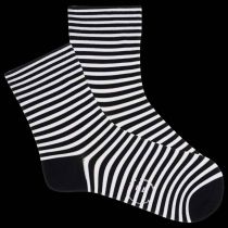 Black Stripe Hyrdating Microfiber Crew Socks