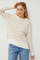 Center Of Attention Stripe Sweater
