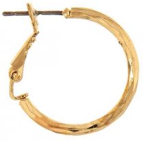 Small Hammered Gold Hoop