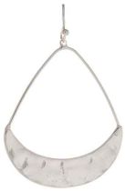 Silver Wire Open Drop Earrings