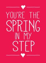 You're The Spring In My Step Book