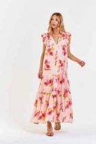 Zara Sweet Garden Long Tiered Dress