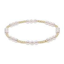 Pearl Classic Joy Pattern 4mm Bead Bracelet