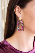 Avery Pink Sparkle Earrings