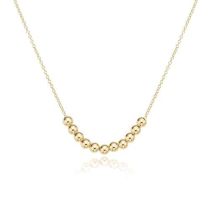 16" Gold Classic Beaded Bliss  Necklace - 2.5mm
