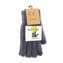 Charcoal Heather Knit Gloves