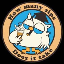 Mr Owl How Many Sips Decal Sticket