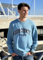 Vintage Bay Blue Door County Wisconsin Crew Sweatshirt