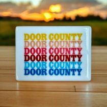 Door County Repeat Ceramic Magnet