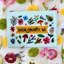 Door County Wildflowers Ceramic Magnet