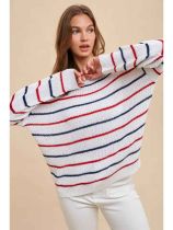 Home Of The Free Stripe Sweater